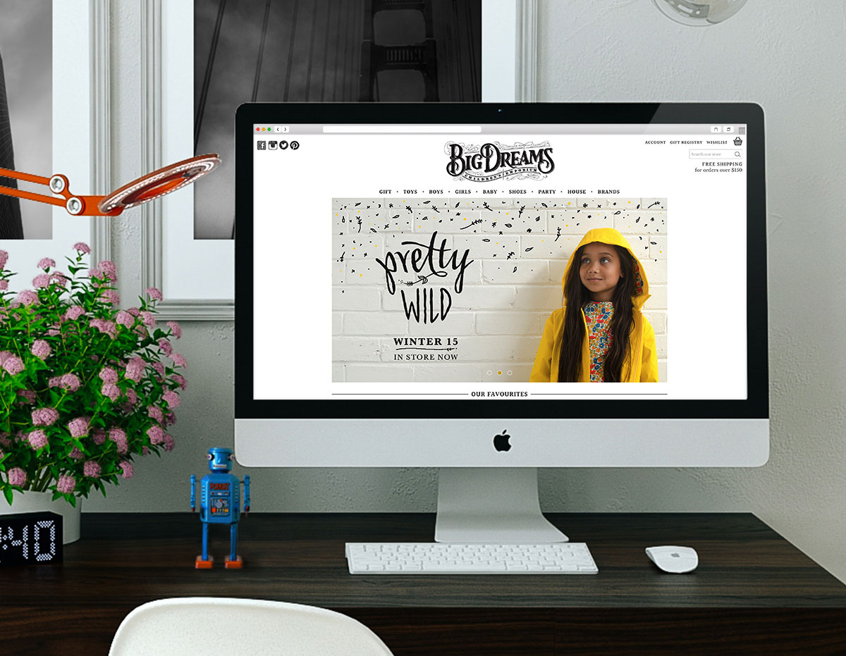 Big Dreams Homepage Design